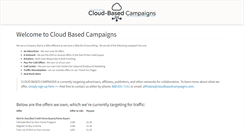 Desktop Screenshot of cloudbasedcampaigns.com