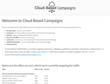 Tablet Screenshot of cloudbasedcampaigns.com